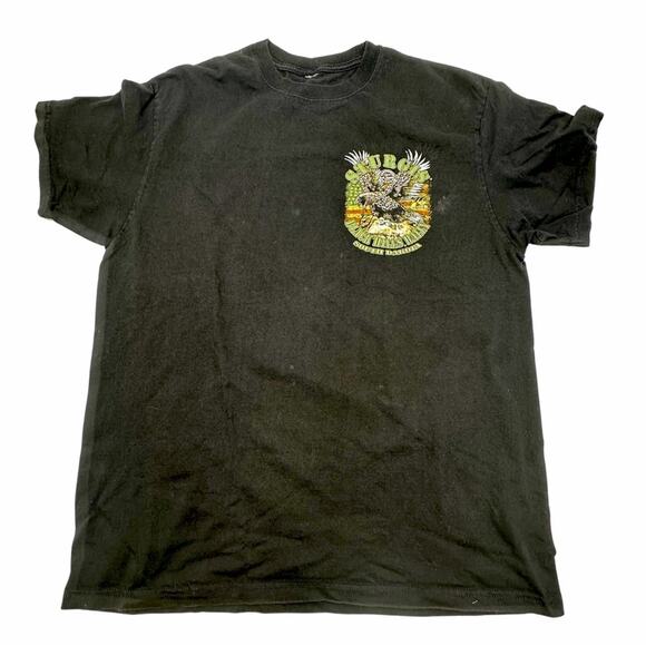 STURGIS 2016 black t-shirt men's  motorcycle graphic print front and back MEDIUM - Picture 2 of 8